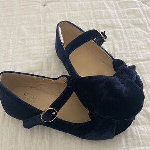 Janie and Jack Lil Girls Velvet Buckle -8